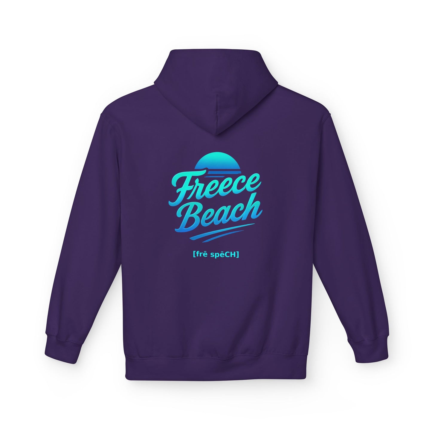 Freece Beach Hoodie - Cool Neon Logo Pullover