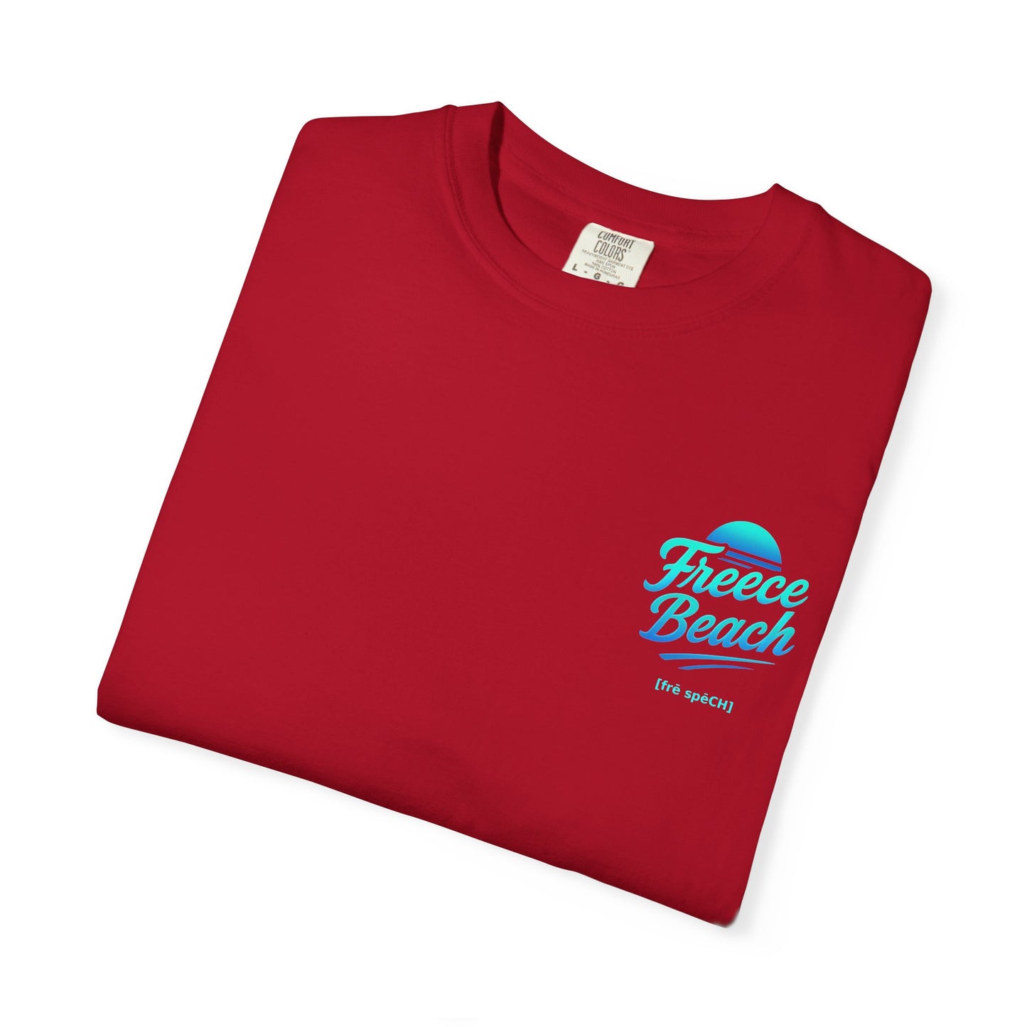 Freece Beach Graphic T-Shirt – Cool Neon Logo Tee