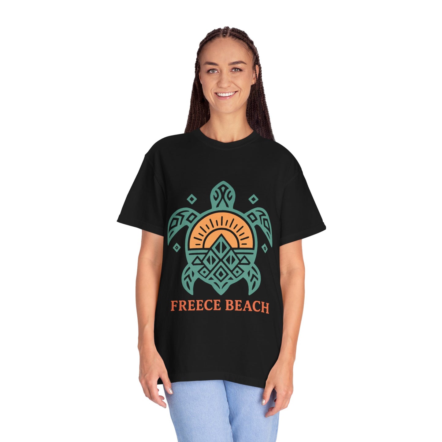 Freece Beach Tribal Turtle Tee
