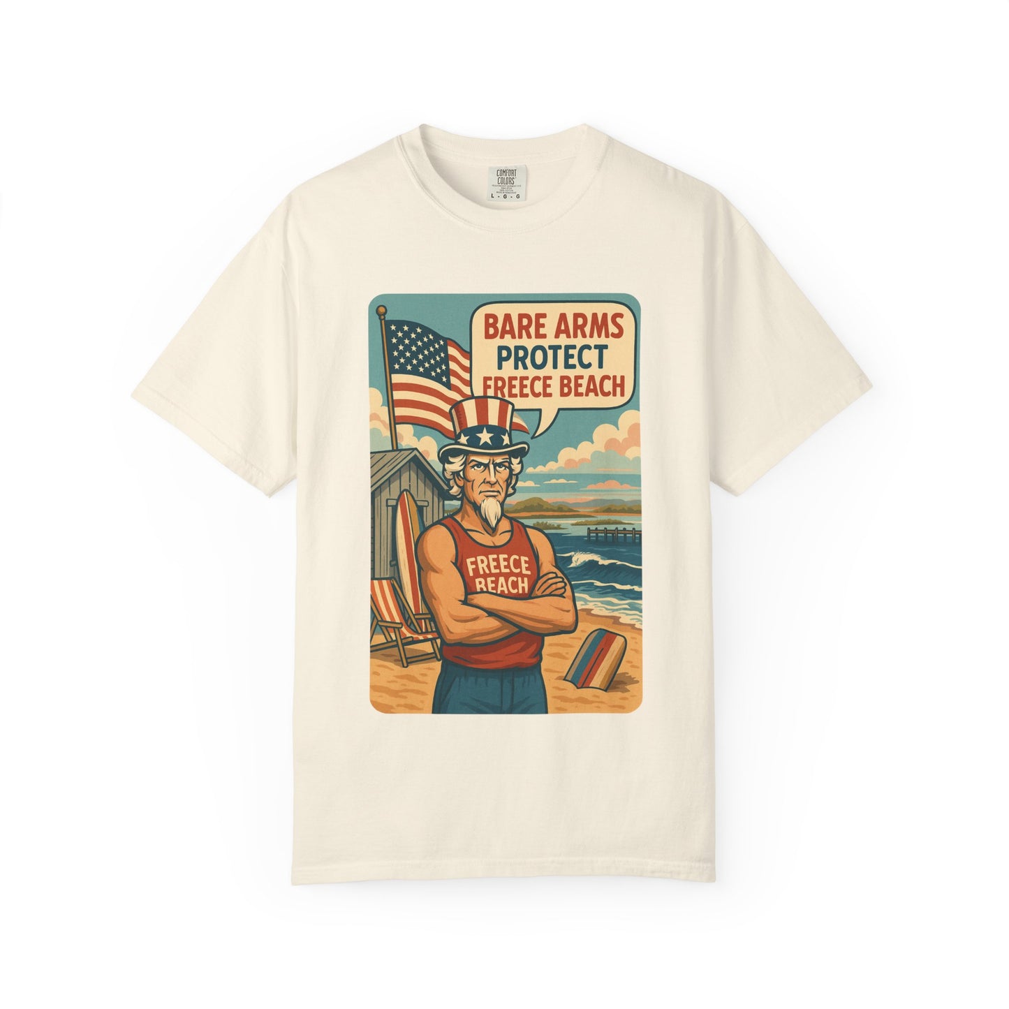 Freece Beach Graphic T-Shirt - Bare Arms