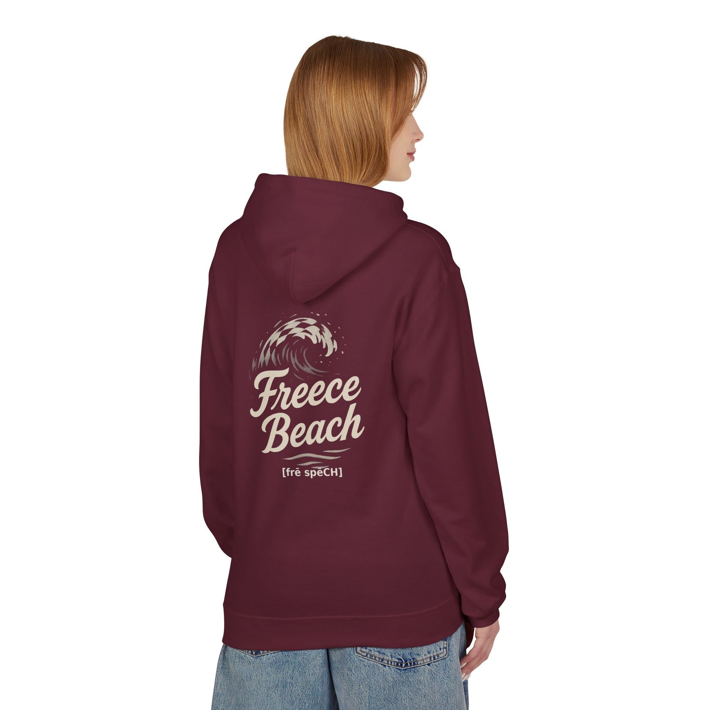 Freece Beach Hoodie - Checkered Wave Logo Pullover