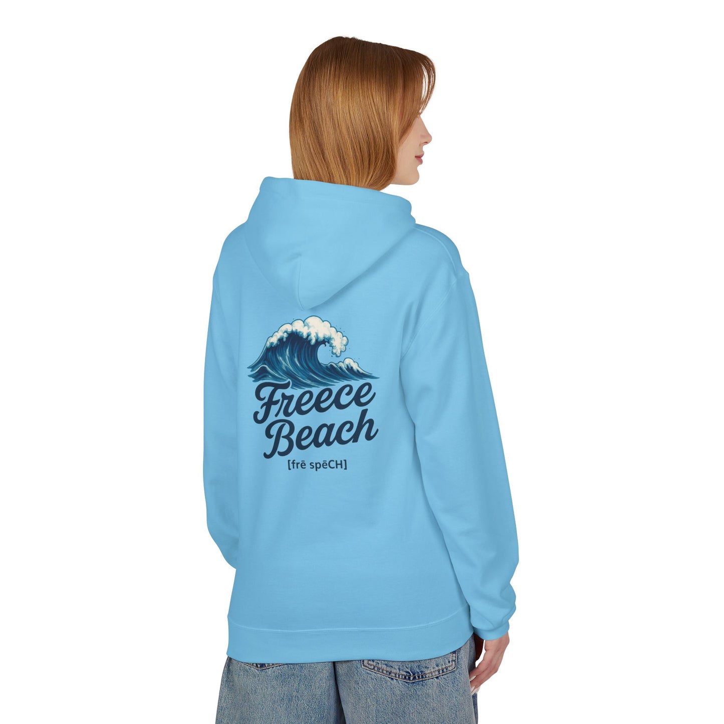 Freece Beach Hoodie — Coastal Wave Logo Pullover