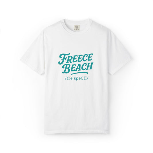 Freece Beach Graphic T-Shirt - Teal Logo Tee
