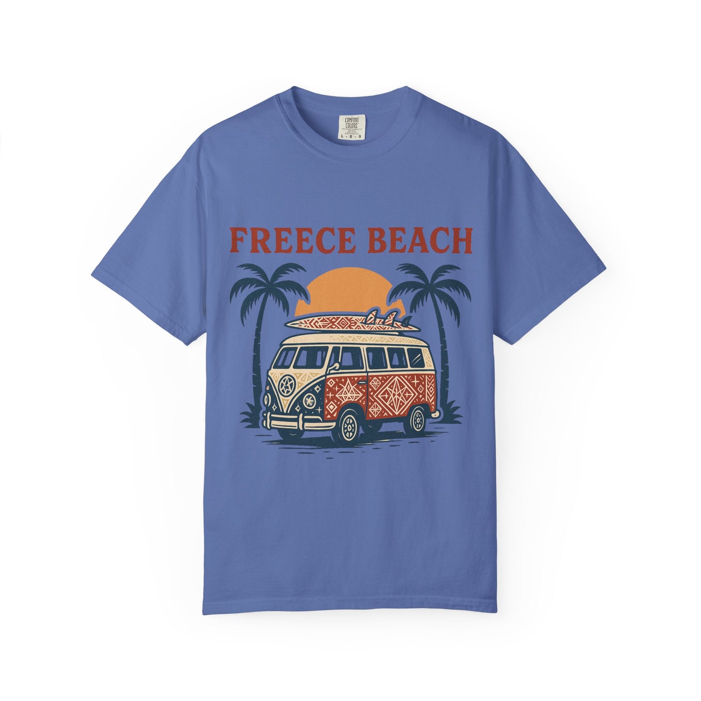Freece Beach Tribal Van Tee – Patriotic Edition