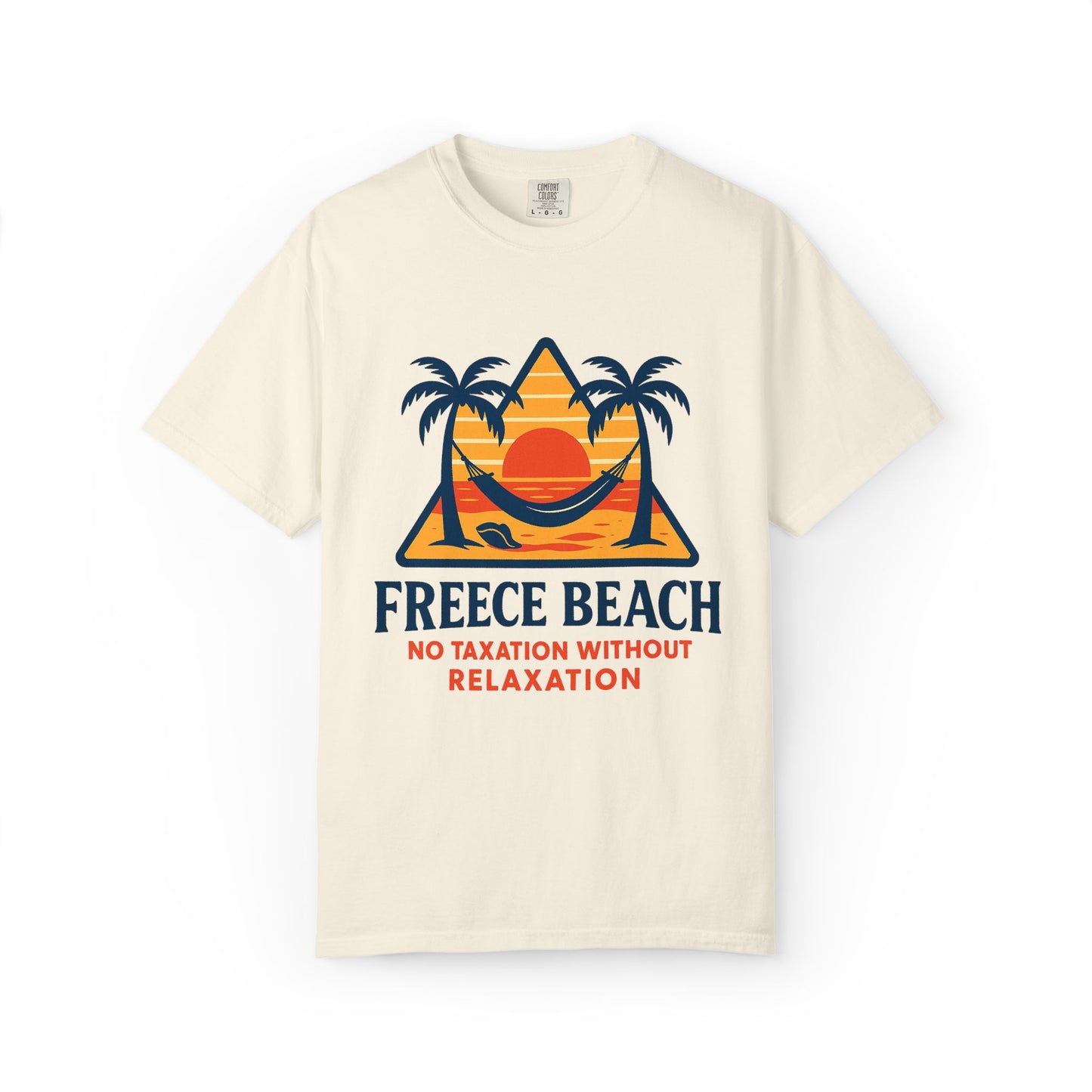 Freece Beach Graphic T-Shirt - No Taxation Without Relaxation