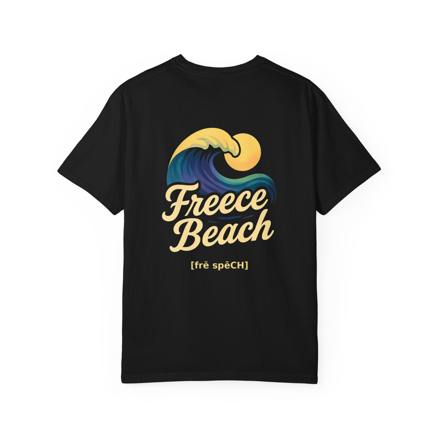 Freece Beach Graphic T-Shirt - Midnight Wave Logo Tee