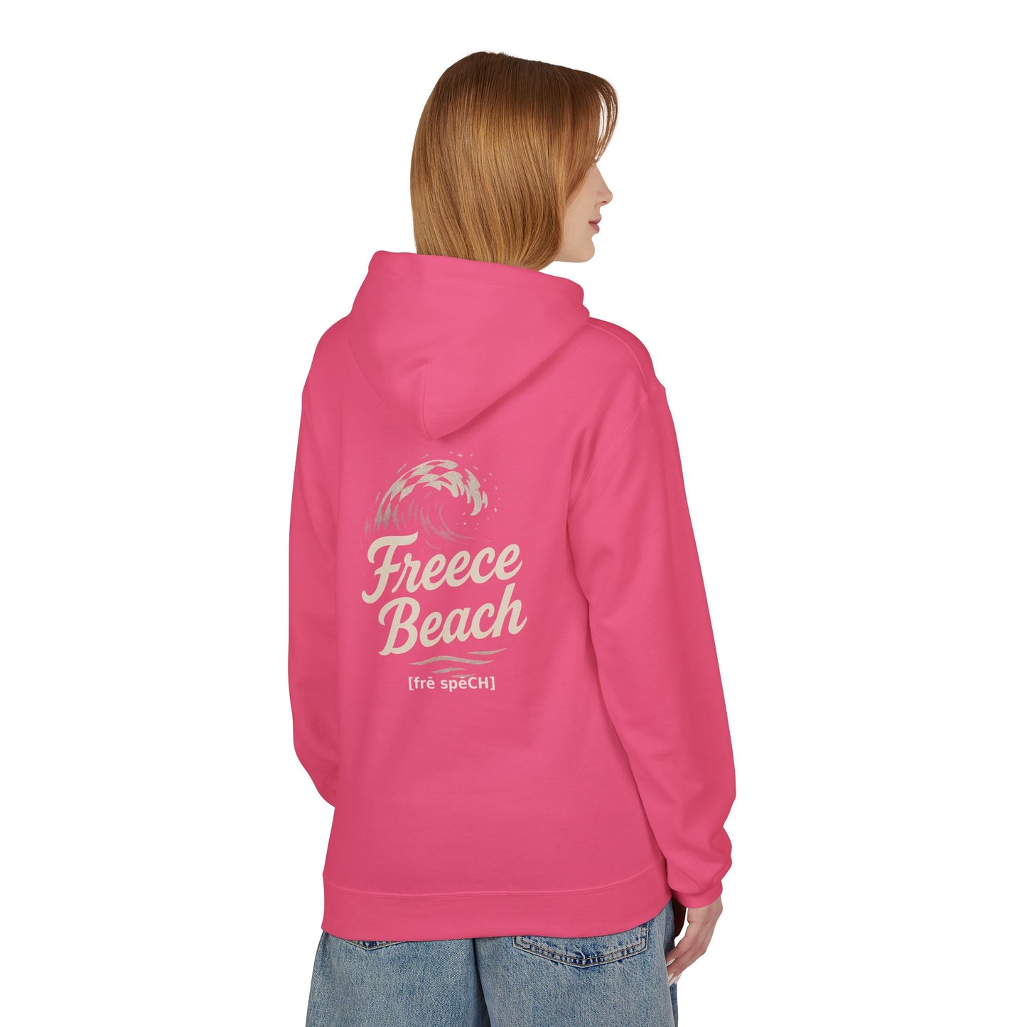 Freece Beach Hoodie - Checkered Wave Logo Pullover
