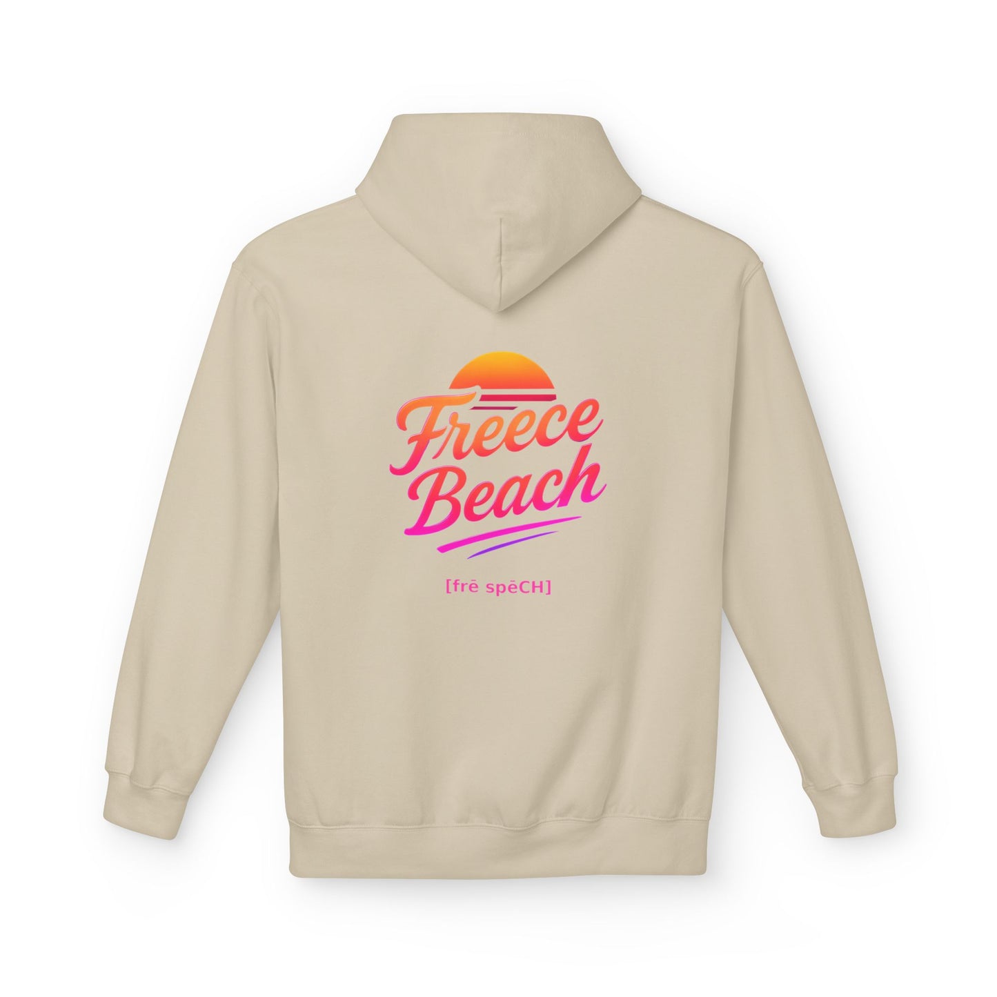 Freece Beach Hoodie - Warm Neon Logo Pullover