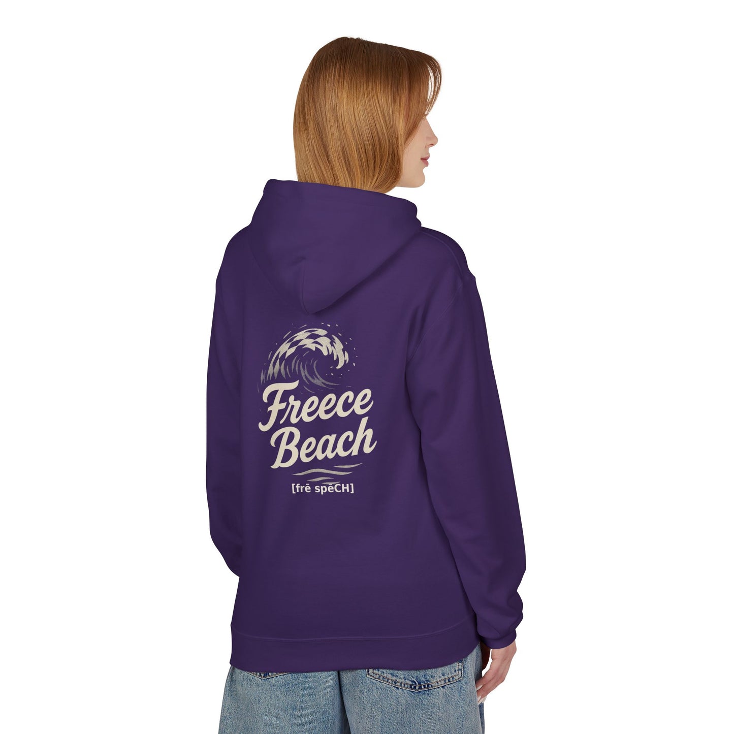Freece Beach Hoodie - Checkered Wave Logo Pullover