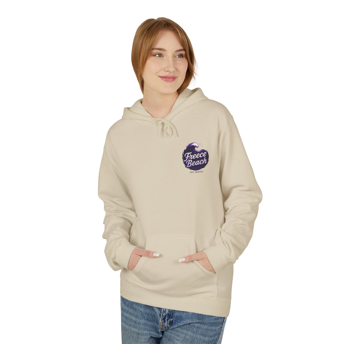 Freece Beach Hoodie - Oceanic Night Logo Pullover