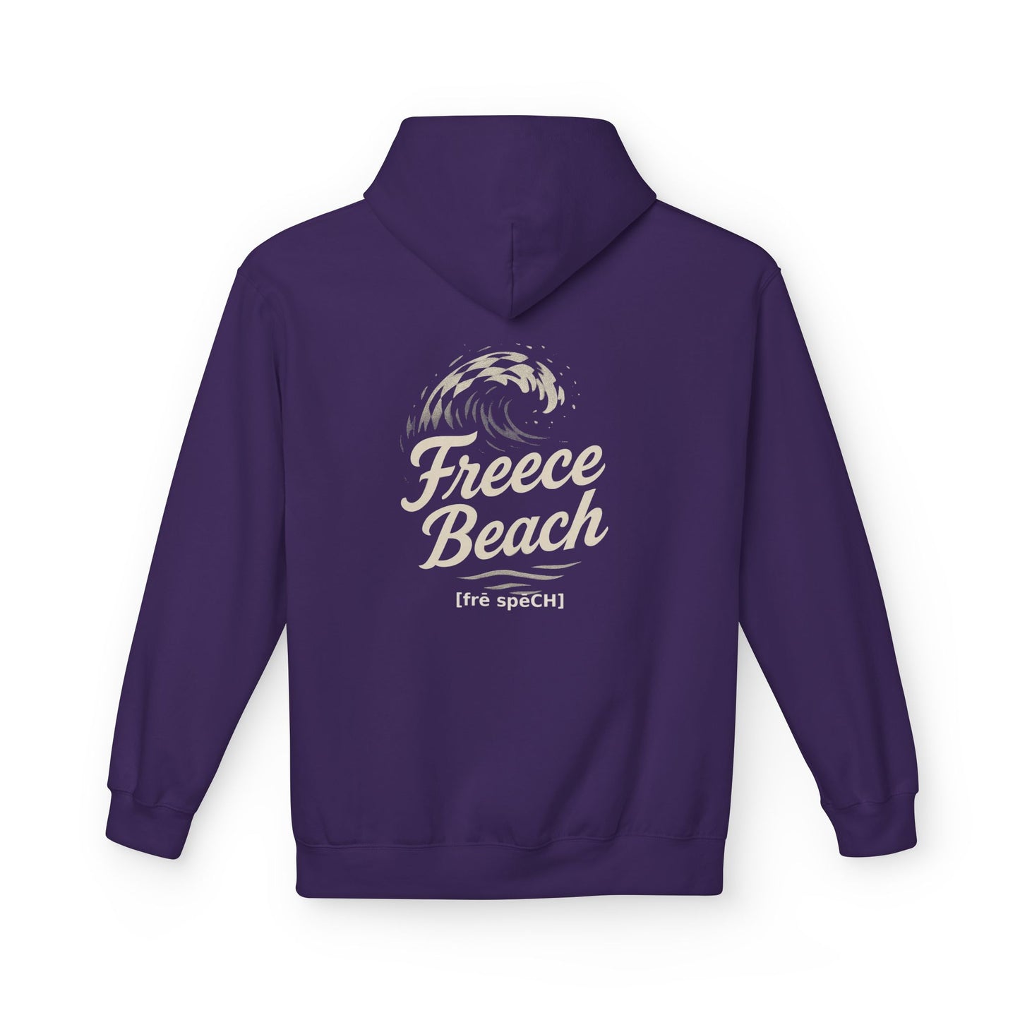 Freece Beach Hoodie - Checkered Wave Logo Pullover