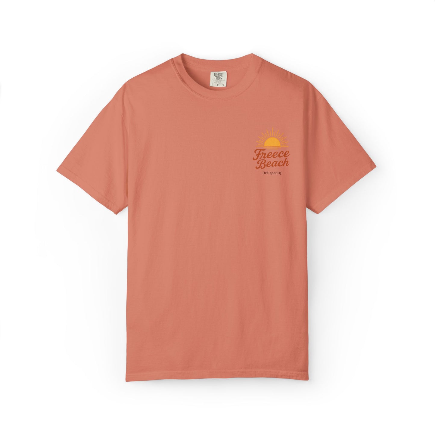 Freece Beach Graphic T-Shirt - Simple Sun Logo Tee
