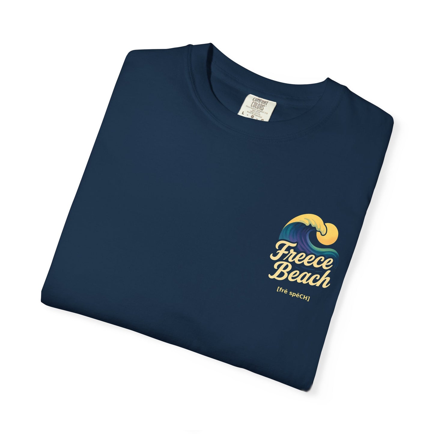 Freece Beach Graphic T-Shirt - Midnight Wave Logo Tee
