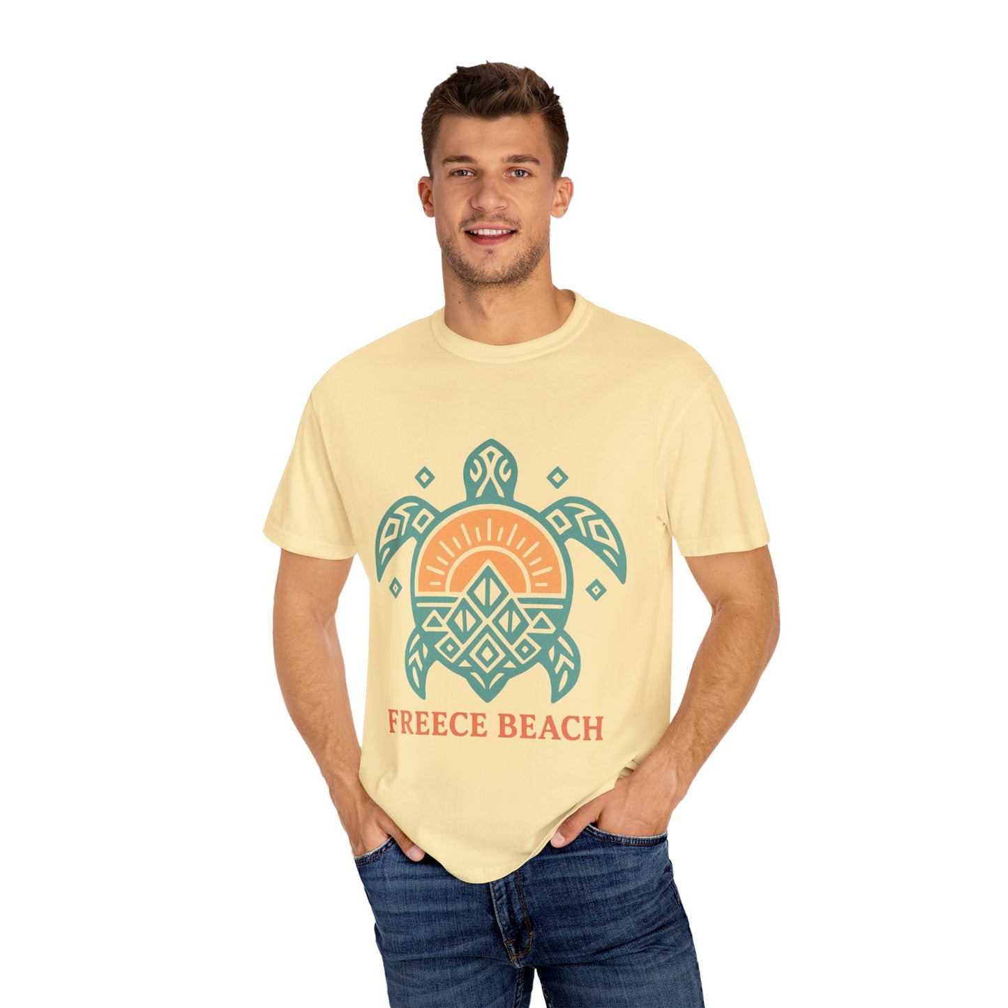 Freece Beach Tribal Turtle Tee