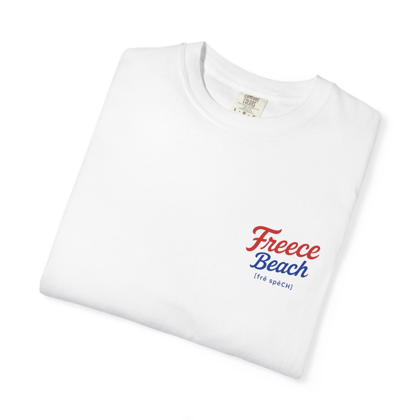 Freece Beach “Sunset & Sparks” Tee - Patriotic Edition