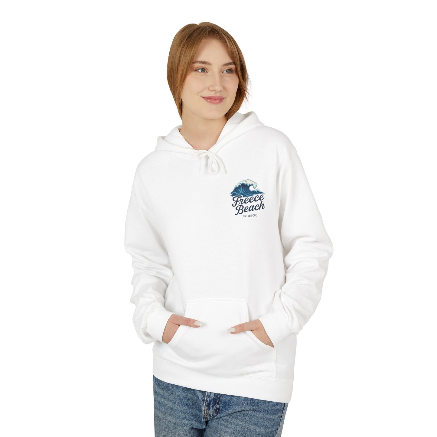 Freece Beach Hoodie — Coastal Wave Logo Pullover