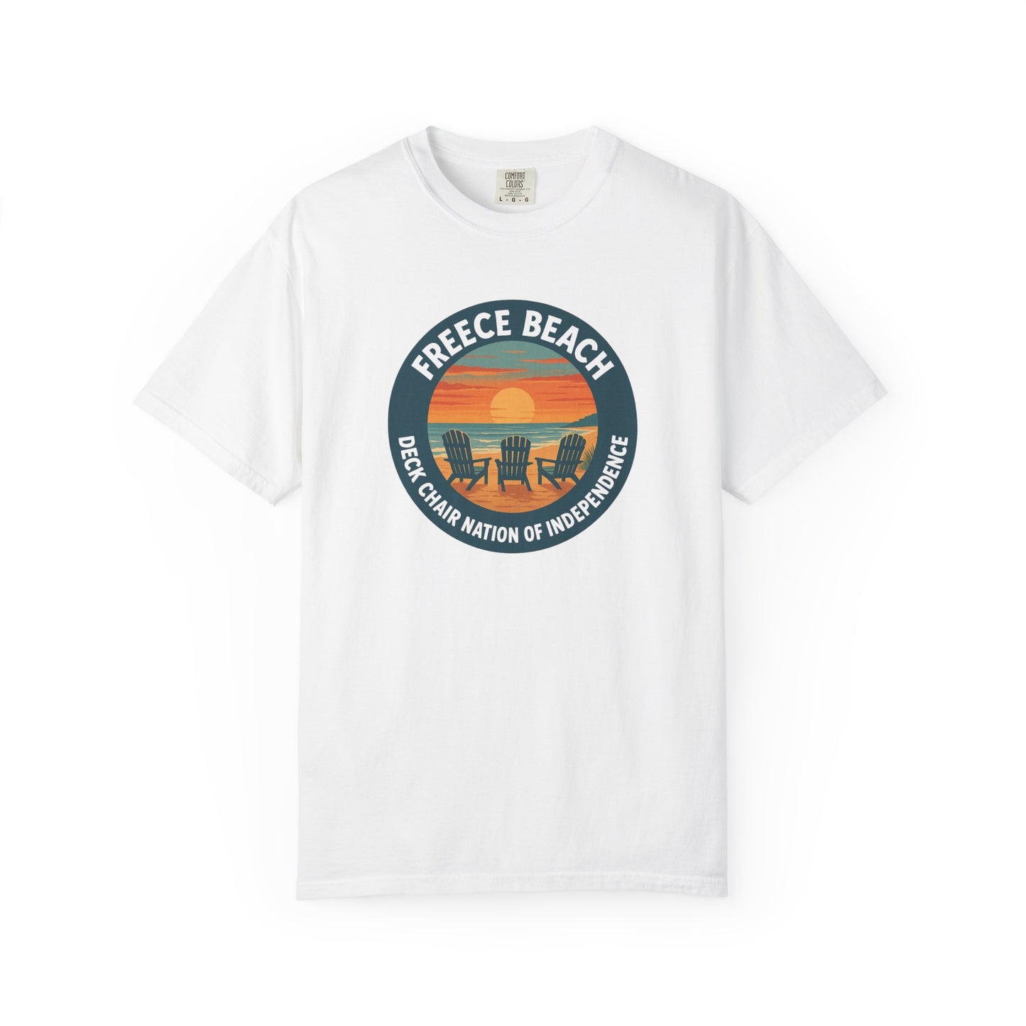 Version 1 | Freece Beach “Deck Chair Nation of Independence” Tee