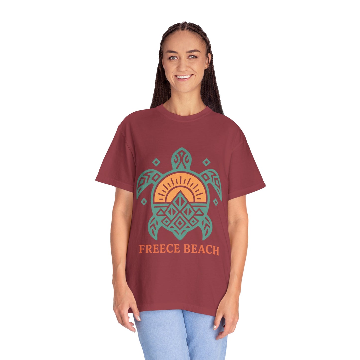 Freece Beach Tribal Turtle Tee