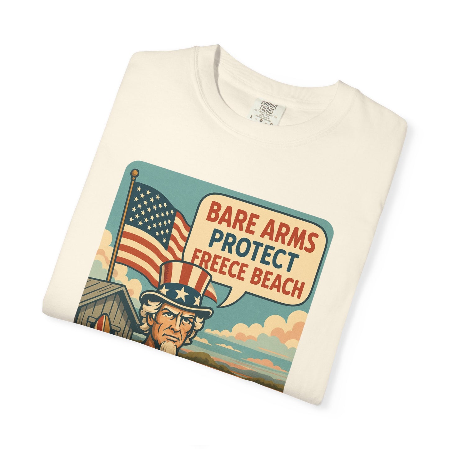 Freece Beach Graphic T-Shirt - Bare Arms