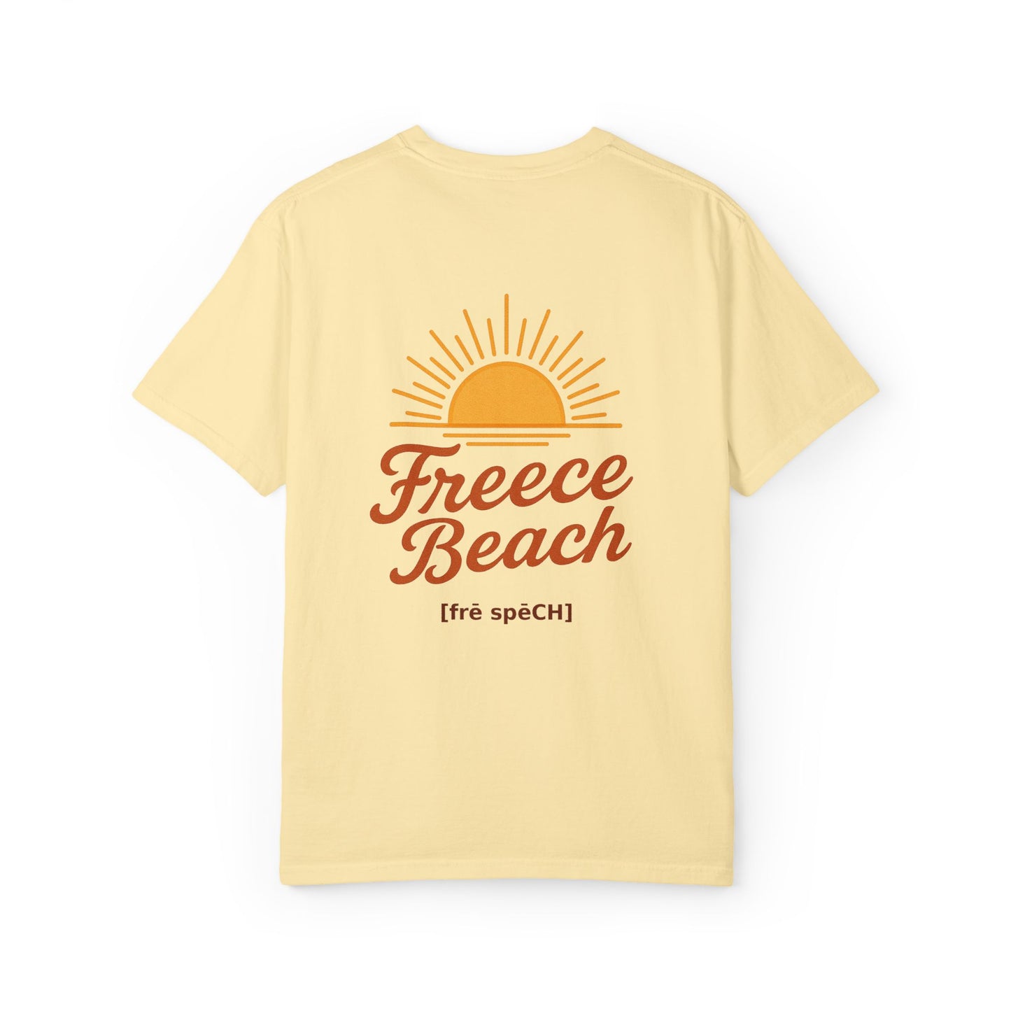 Freece Beach Graphic T-Shirt - Simple Sun Logo Tee