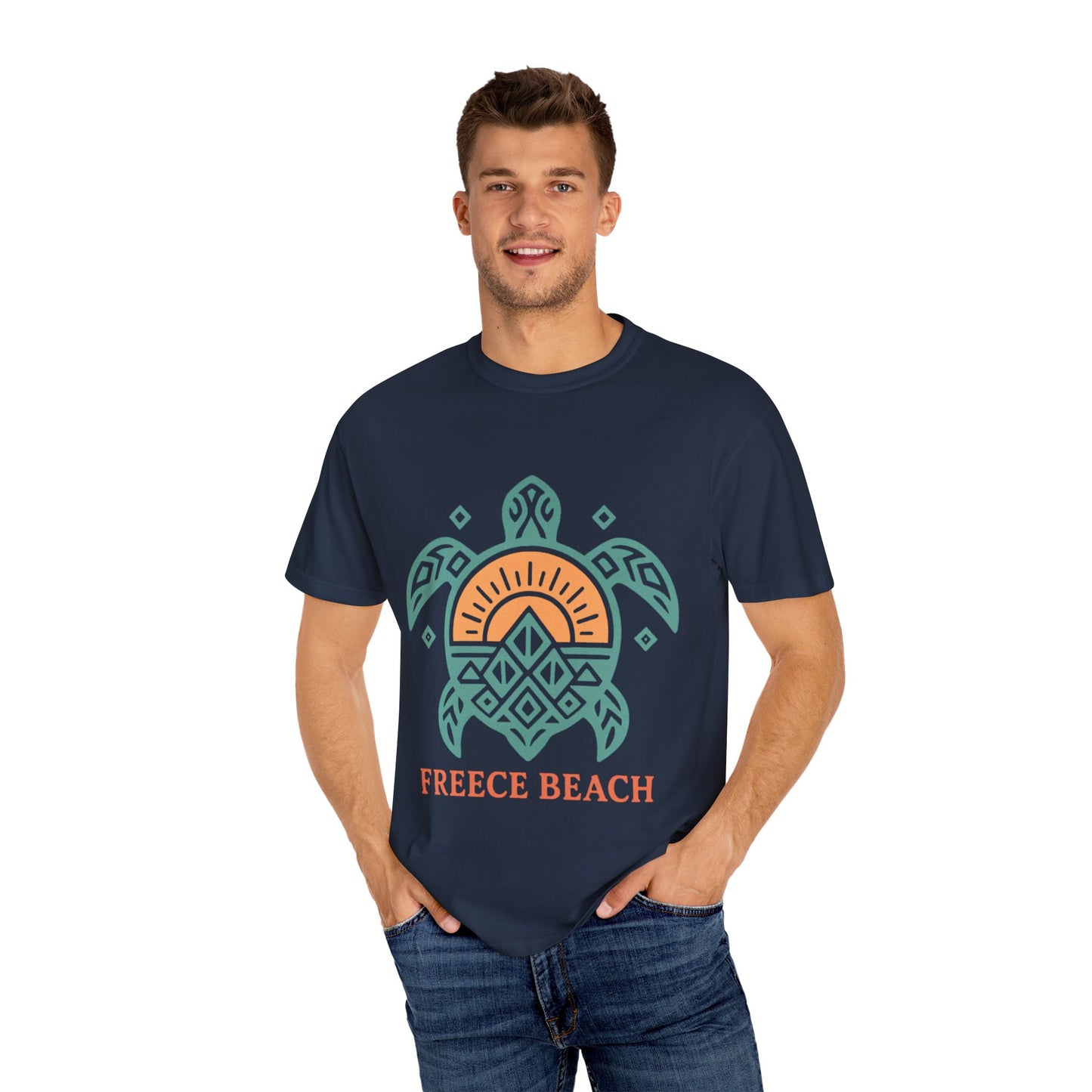 Freece Beach Tribal Turtle Tee