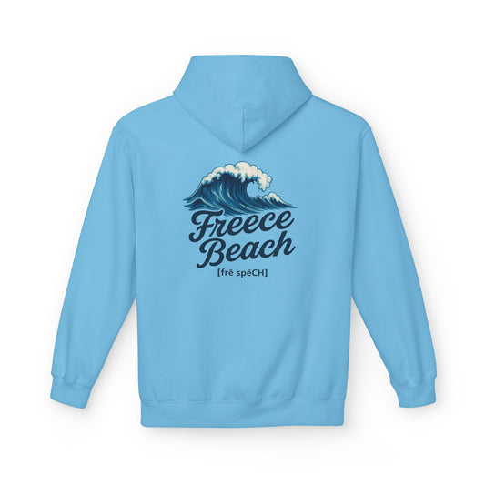 Freece Beach Hoodie — Coastal Wave Logo Pullover