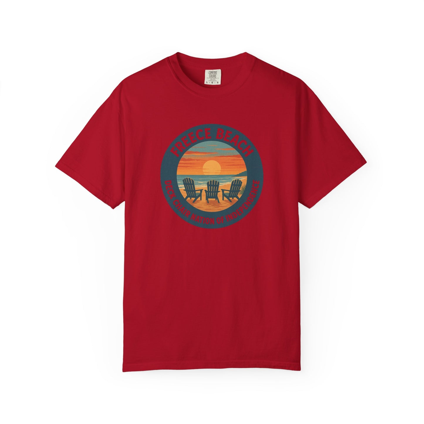 Version 1 | Freece Beach “Deck Chair Nation of Independence” Tee