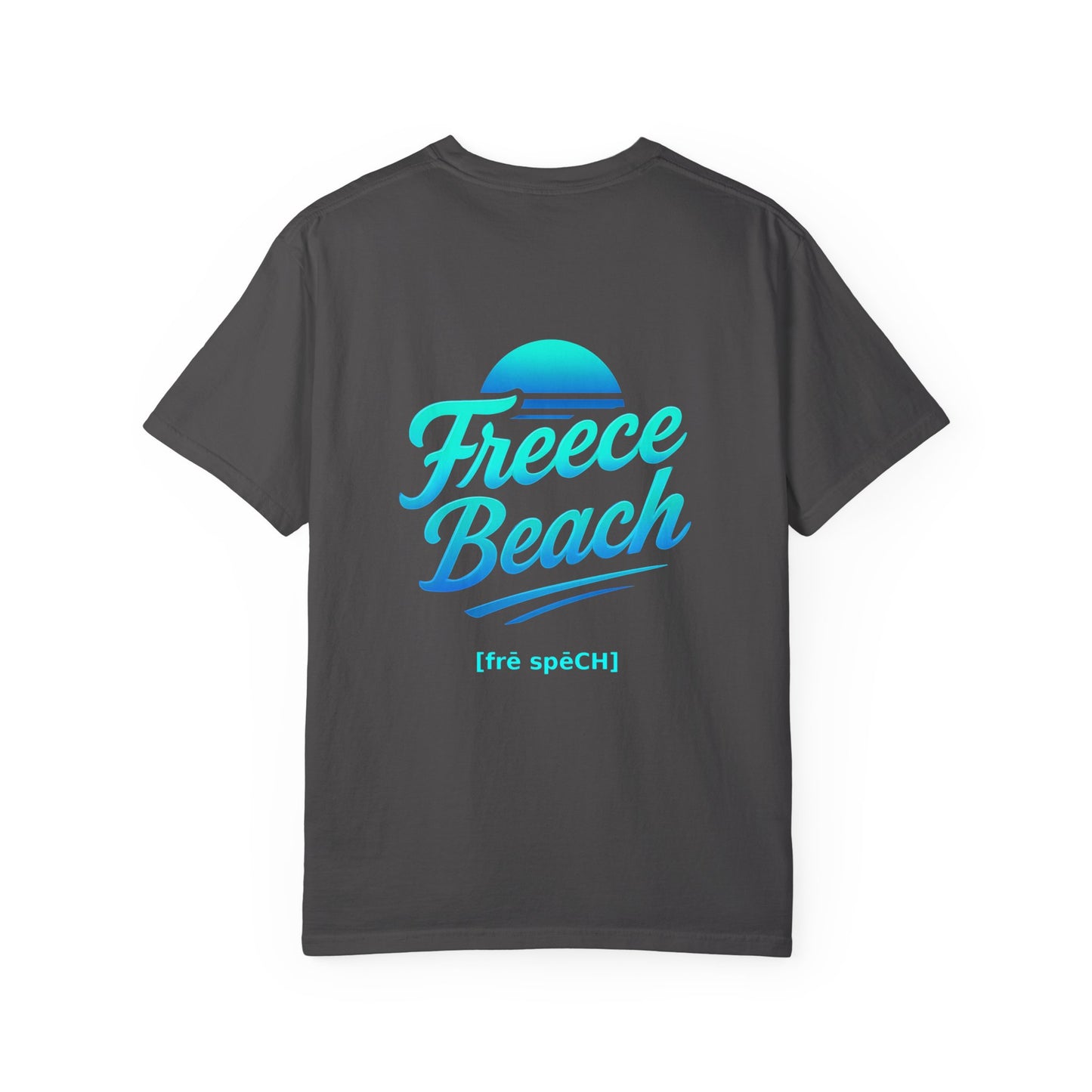 Freece Beach Graphic T-Shirt – Cool Neon Logo Tee