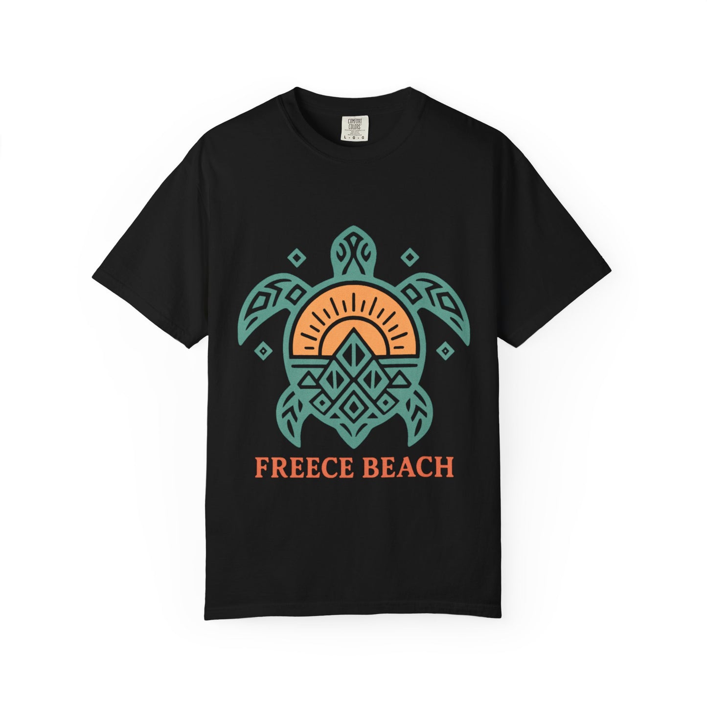 Freece Beach Tribal Turtle Tee