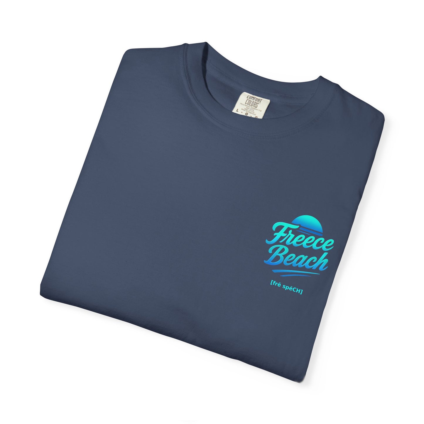 Freece Beach Graphic T-Shirt – Cool Neon Logo Tee