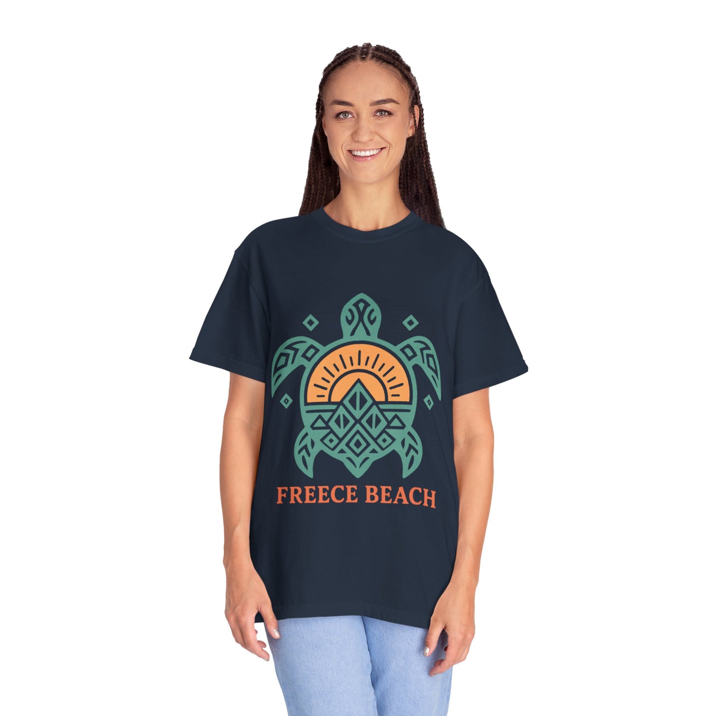 Freece Beach Tribal Turtle Tee