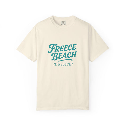 Freece Beach Graphic T-Shirt - Teal Logo Tee