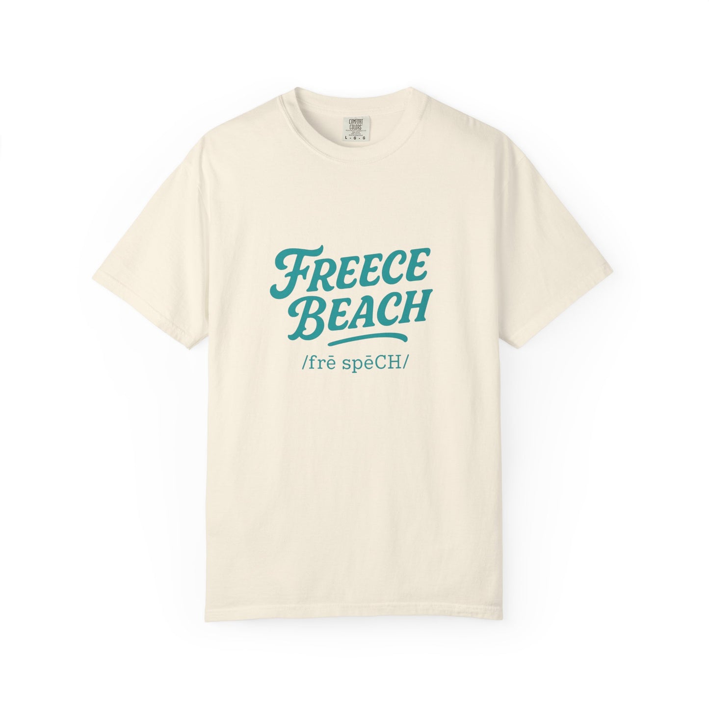Freece Beach Graphic T-Shirt - Teal Logo Tee