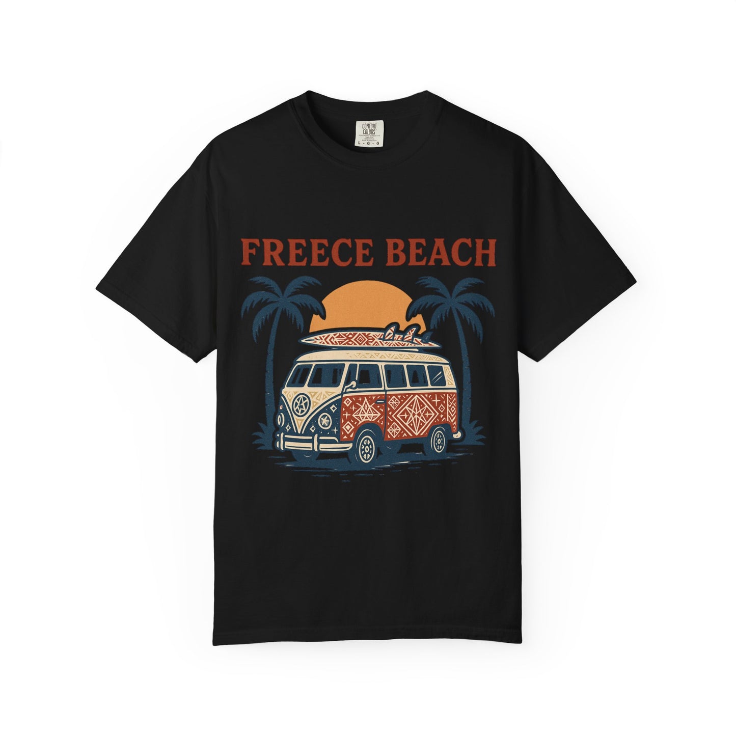 Freece Beach Tribal Van Tee – Patriotic Edition