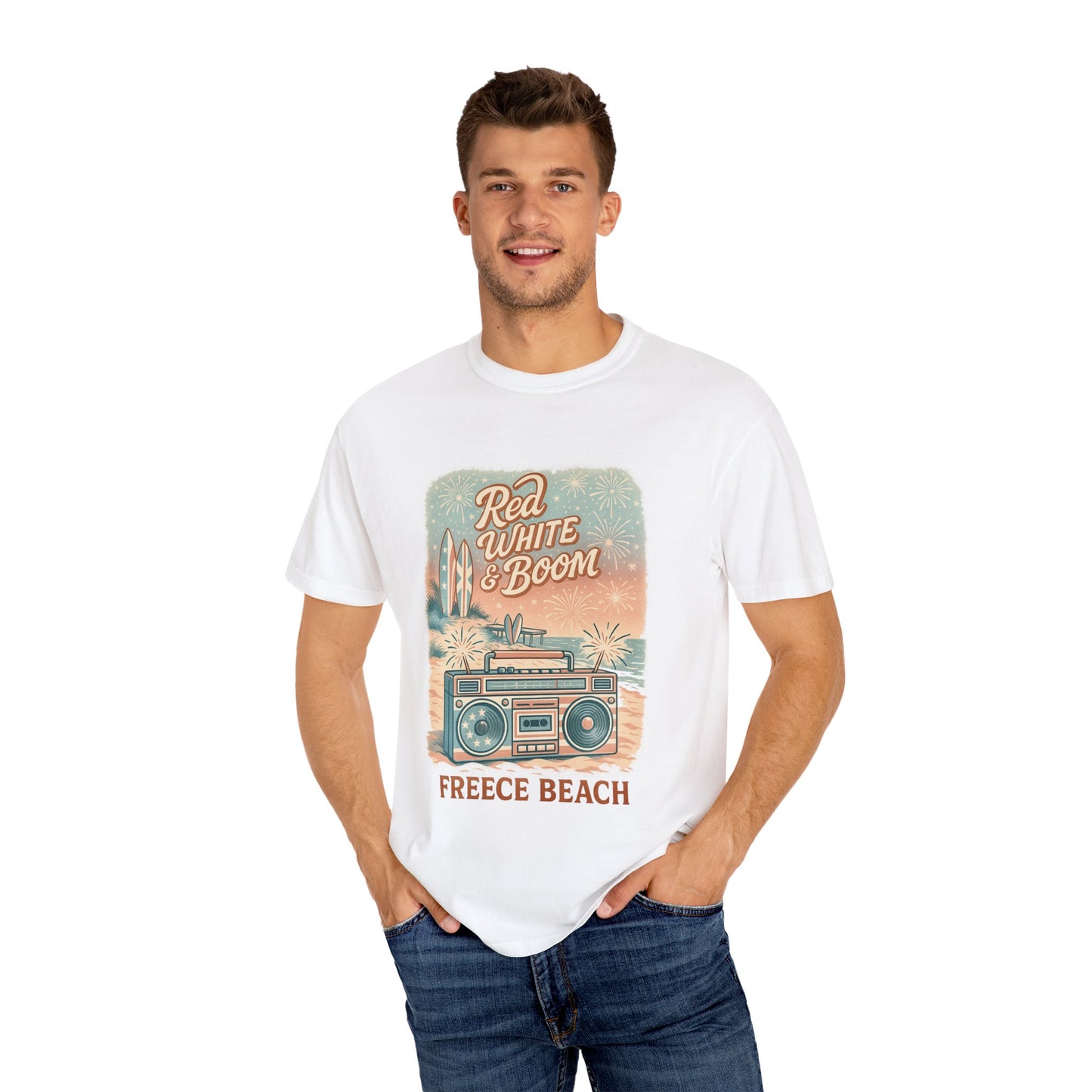 Freece Beach “Red, White & Boom” Tee