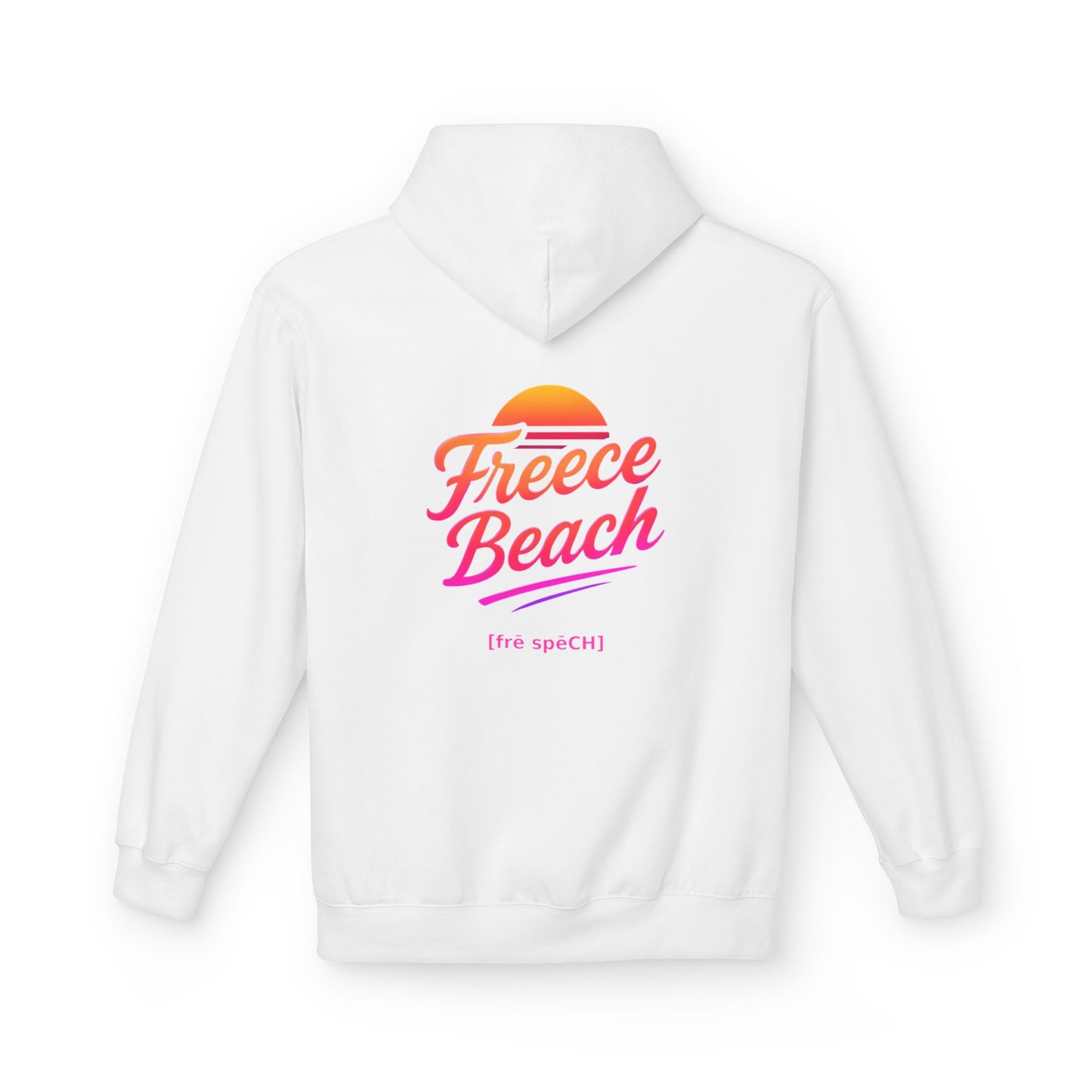 Freece Beach Hoodie - Warm Neon Logo Pullover