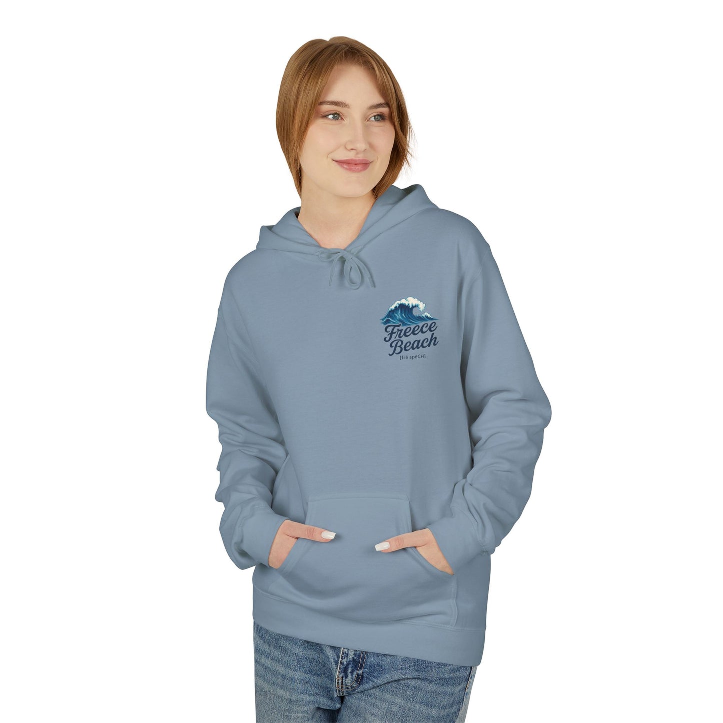 Freece Beach Hoodie — Coastal Wave Logo Pullover