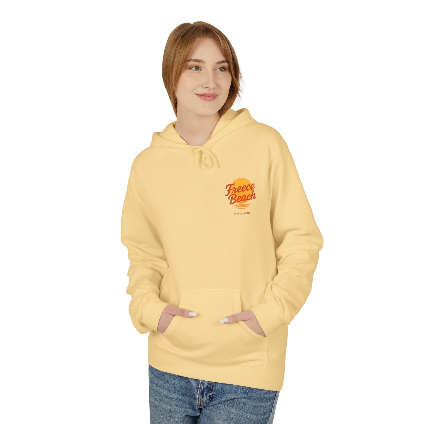 Freece Beach Hoodie - Sunset Logo Pullover