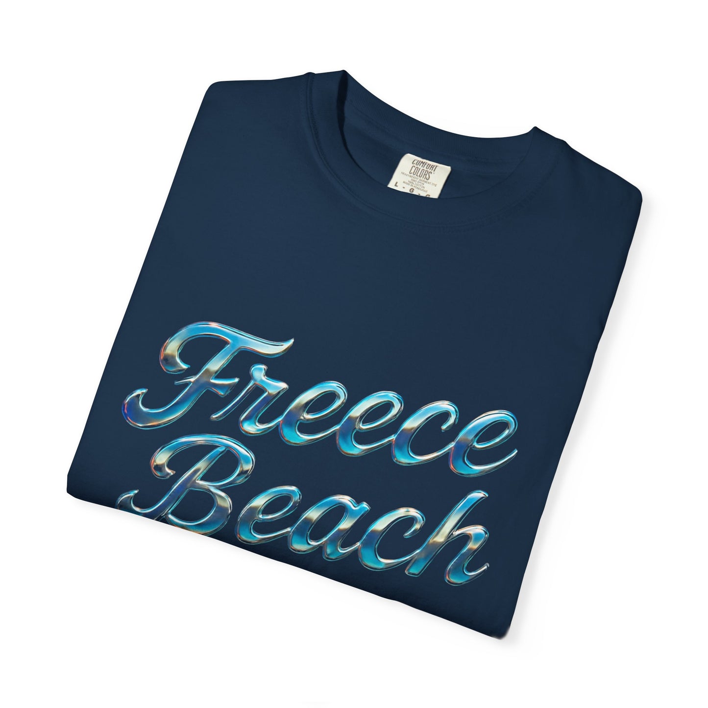 Freece Beach Graphic T-Shirt — Chrome Logo Tee