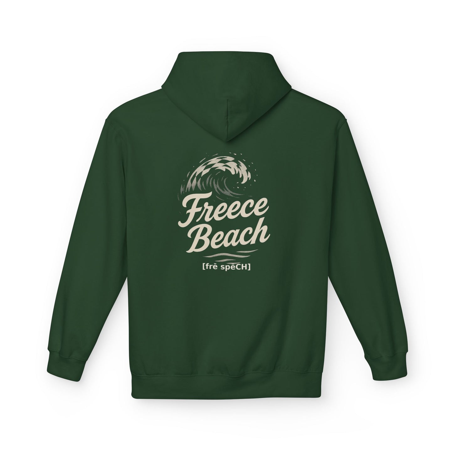 Freece Beach Hoodie - Checkered Wave Logo Pullover