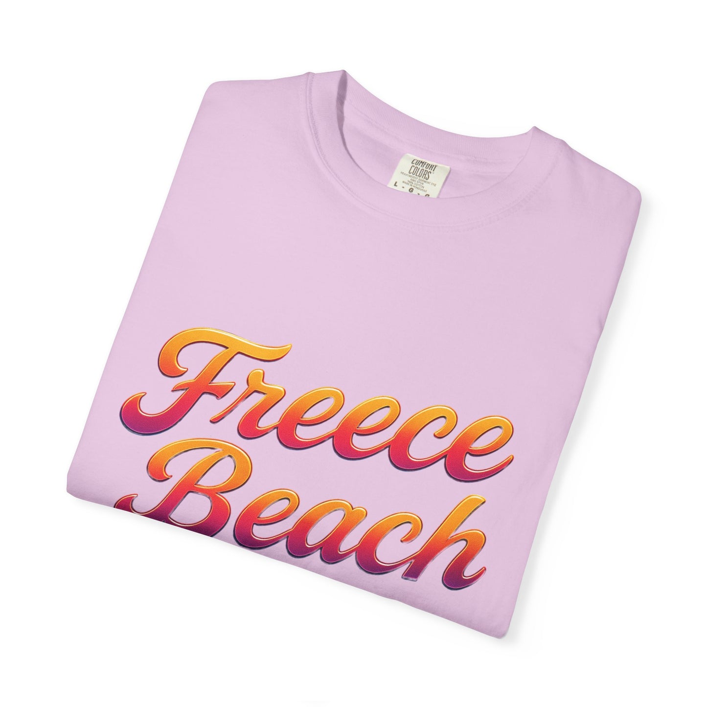 Freece Beach Graphic T‑Shirt — Neon Heat Logo Tee