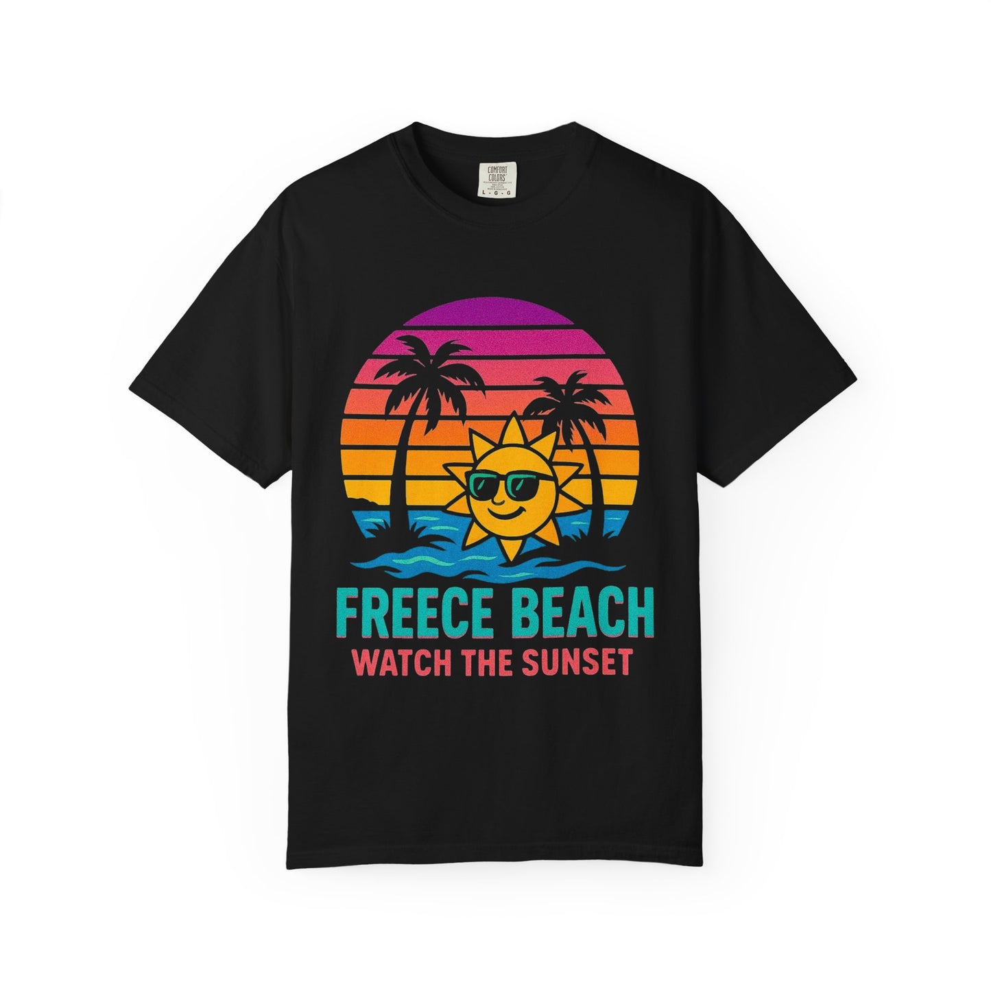 Freece Beach Graphic T-Shirt - Watch the Sunset