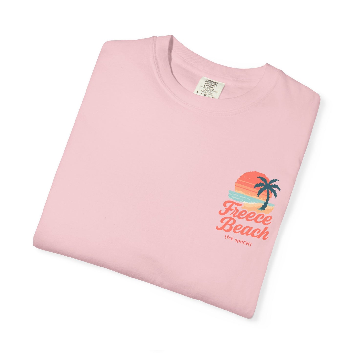 Freece Beach Graphic T-Shirt — Retro Palm Tree Logo Tee