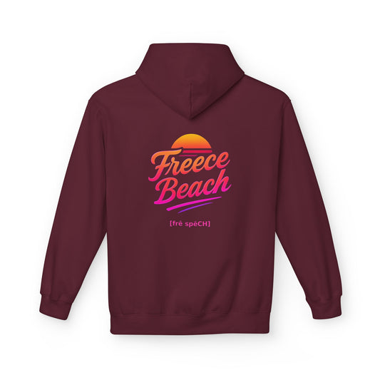 Freece Beach Hoodie - Warm Neon Logo Pullover