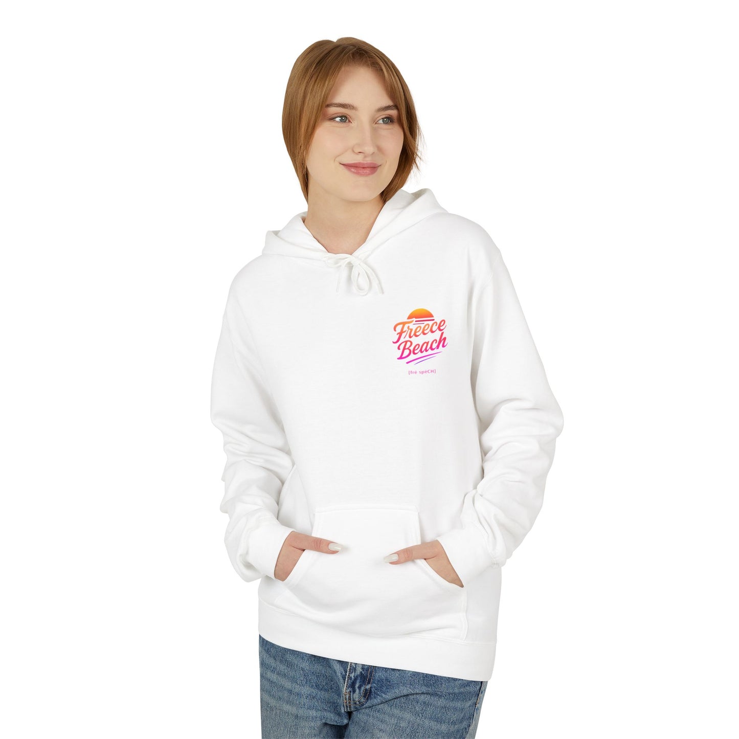 Freece Beach Hoodie - Warm Neon Logo Pullover