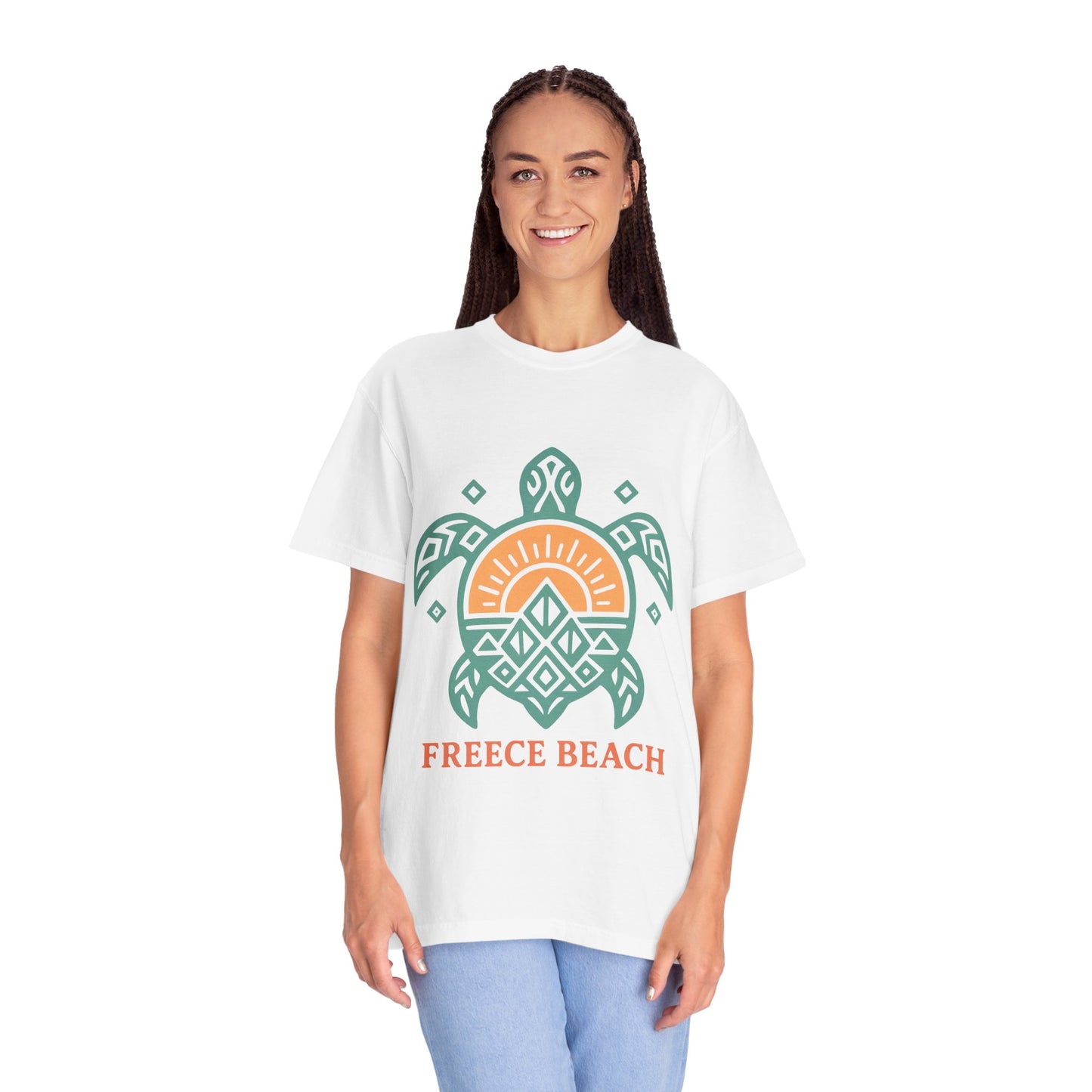 Freece Beach Tribal Turtle Tee