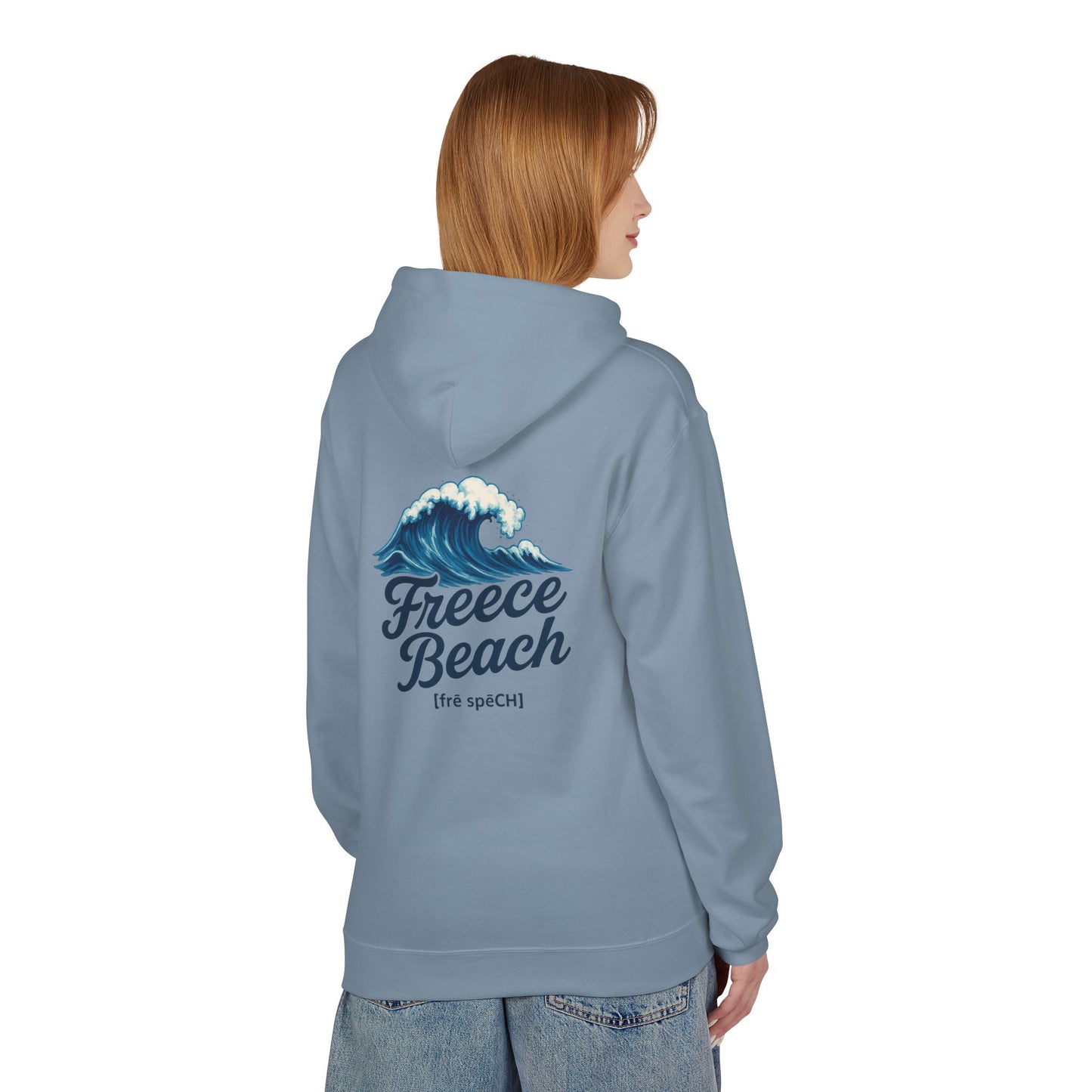 Freece Beach Hoodie — Coastal Wave Logo Pullover