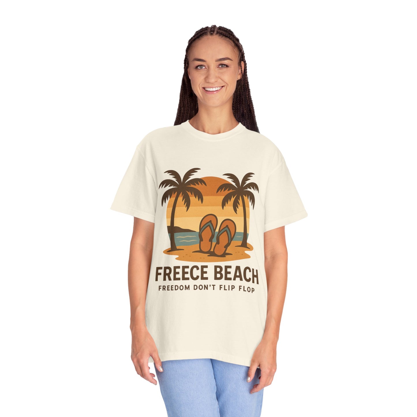 Freece Beach “Freedom Don’t Flip Flop” Tee