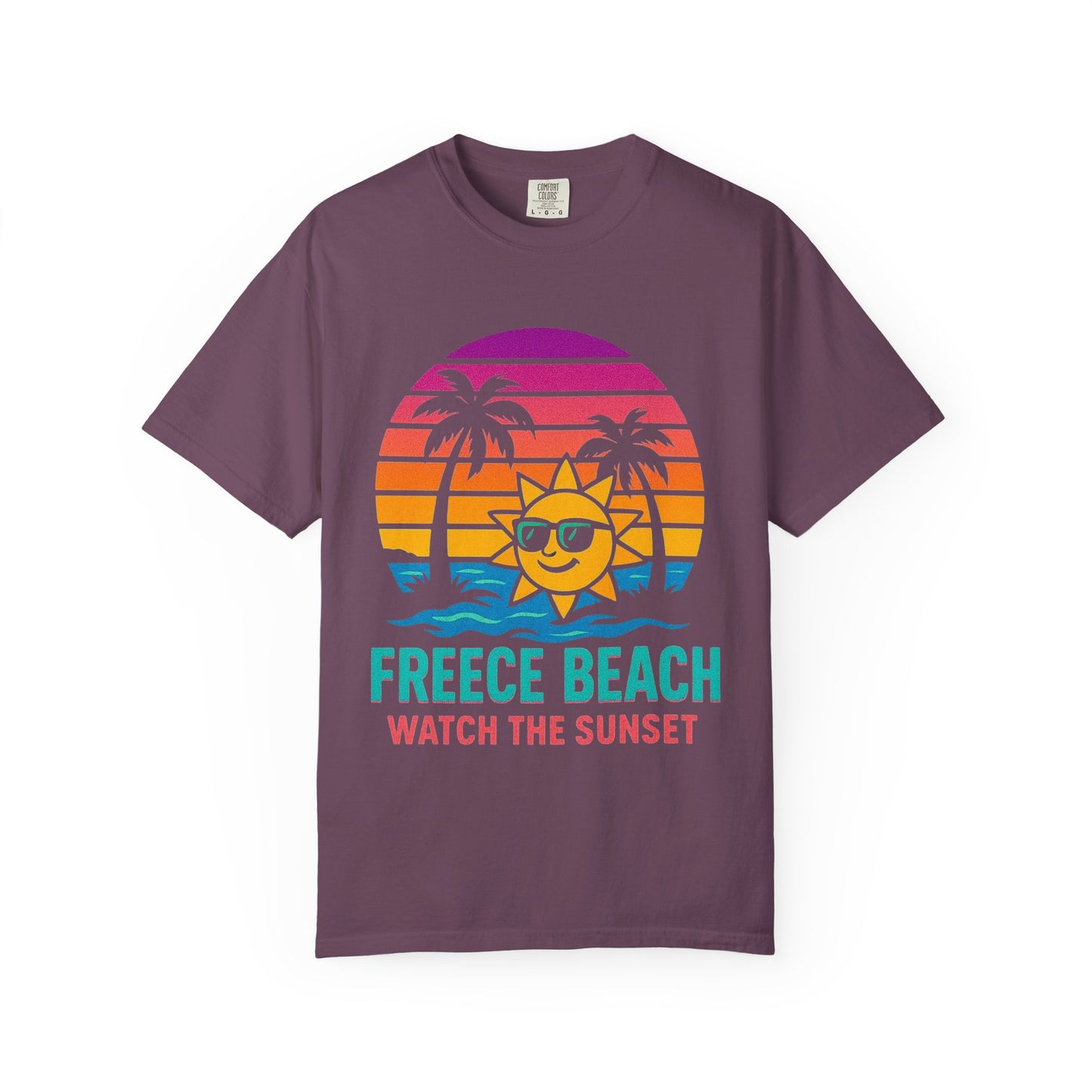 Freece Beach Graphic T-Shirt - Watch the Sunset