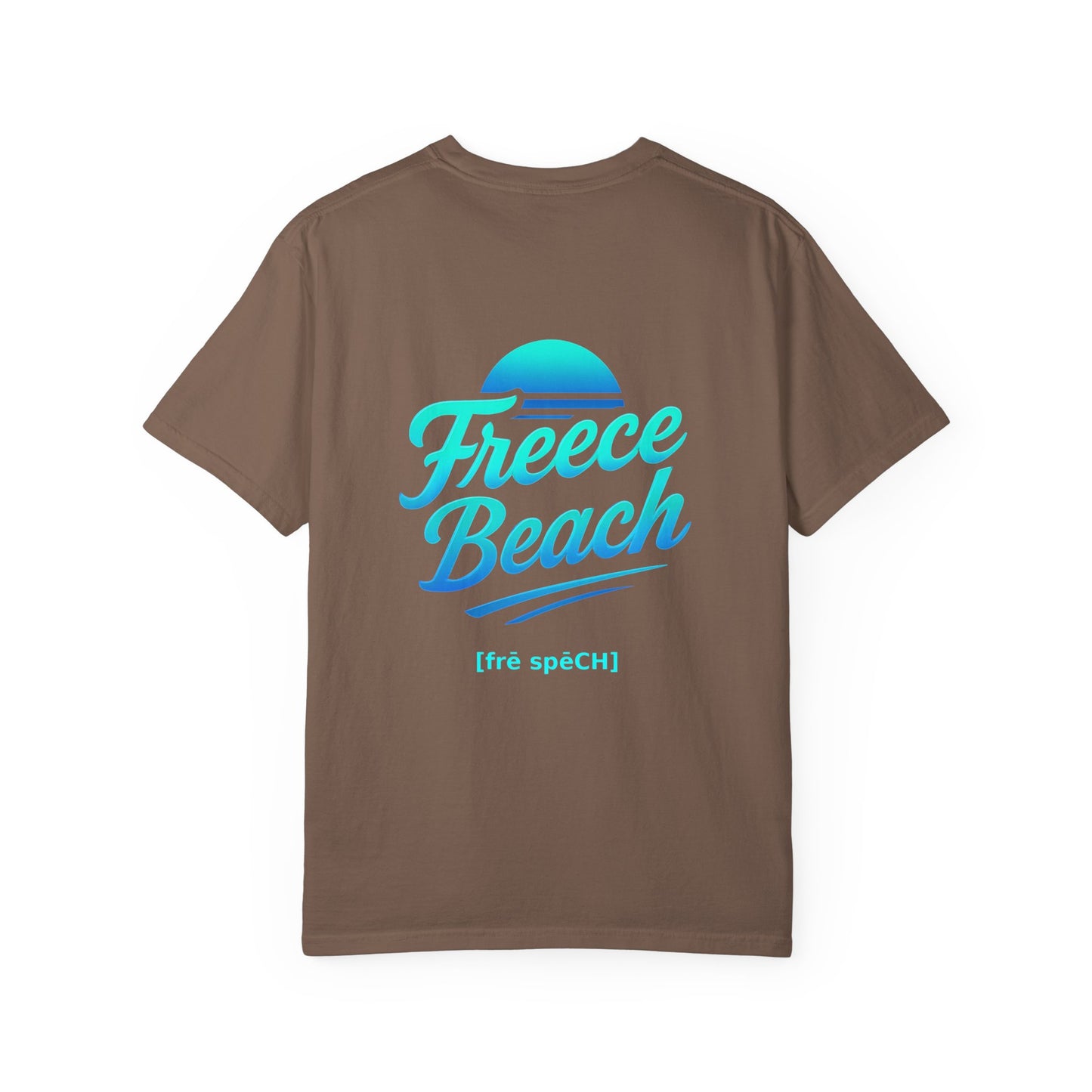 Freece Beach Graphic T-Shirt – Cool Neon Logo Tee